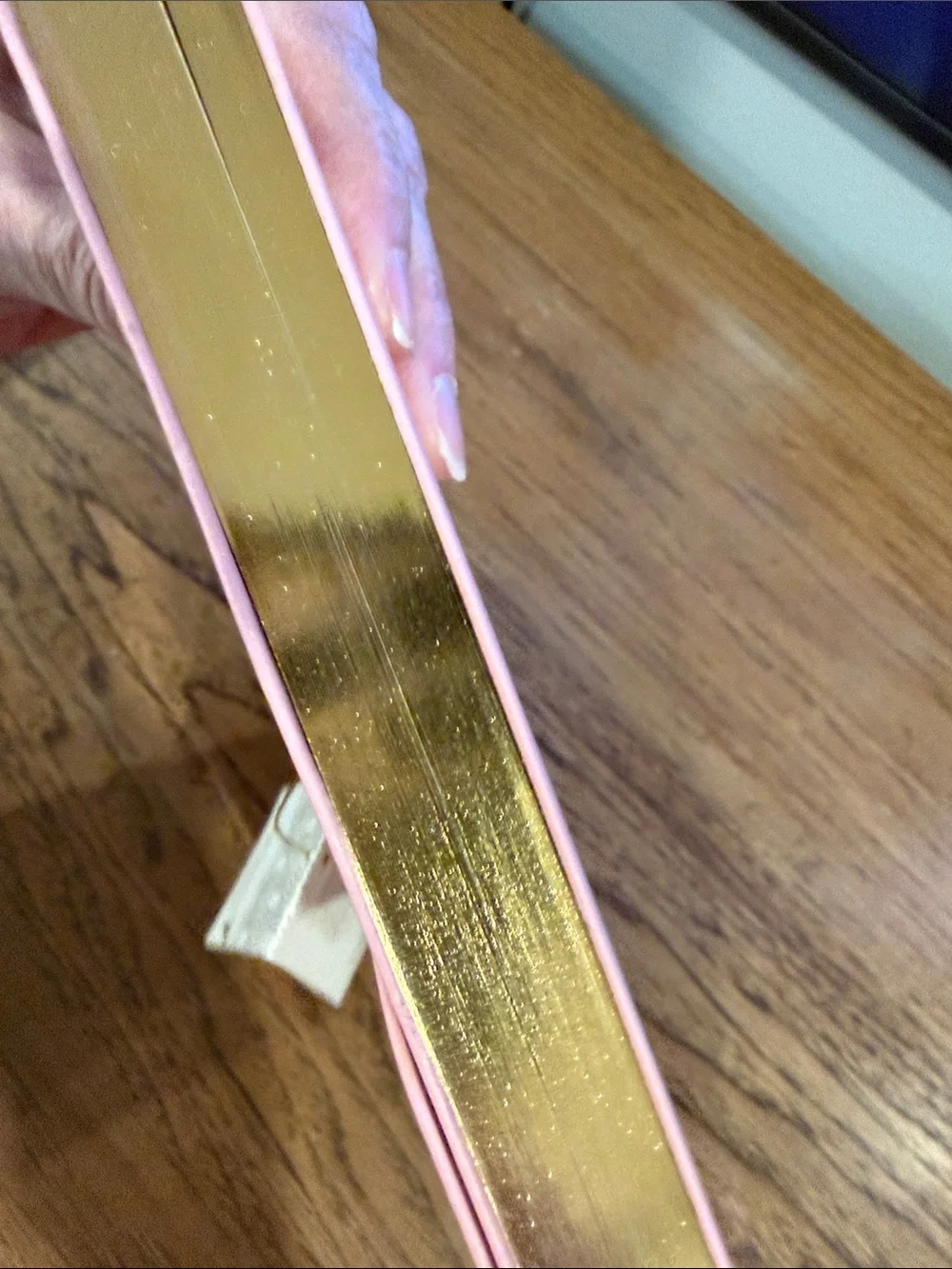 Papyrus Blush Pink Faux Leather Journal with Gold Accent